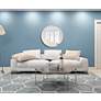 Thumbnail1 of Eternity Silver Metal 36" Round Vanity Wall Mirror in scene