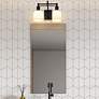 Thumbnail1 of Bryant 12 1/4" High Matte Black 2-Light Wall Sconce in scene