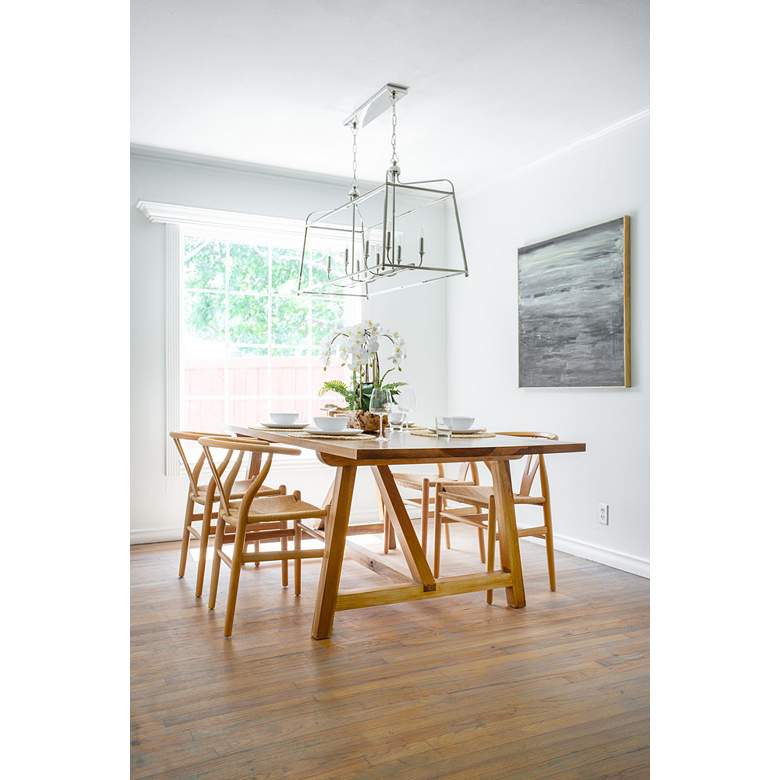 Image 1 Libby Langdon for Crystorama Sylvan 8 Light Polished Nickel Chandelier in scene
