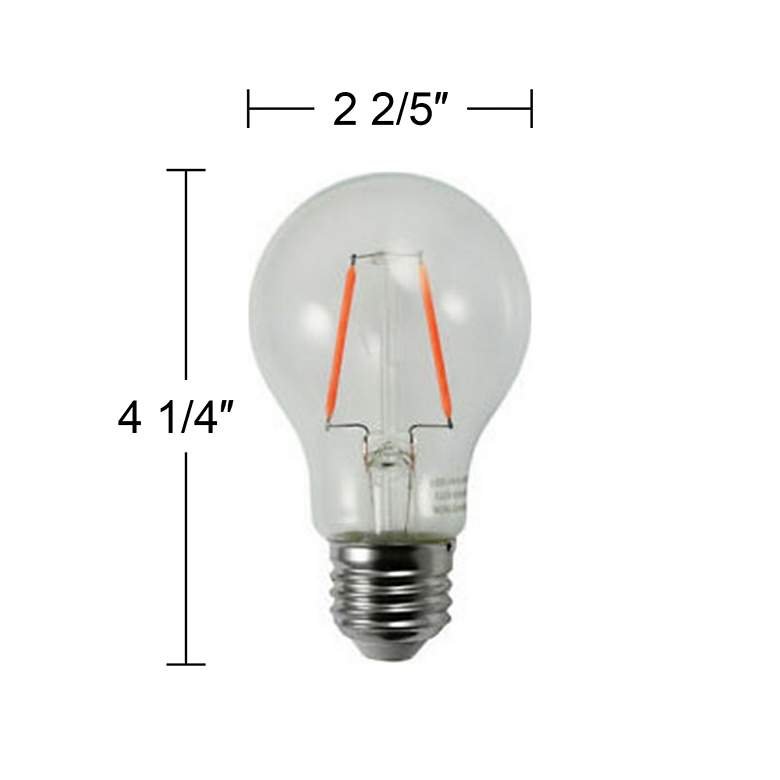 Image 3 25W Equivalent 2W Filament 12 Volt Non-Dimmable  LED Bulb more views