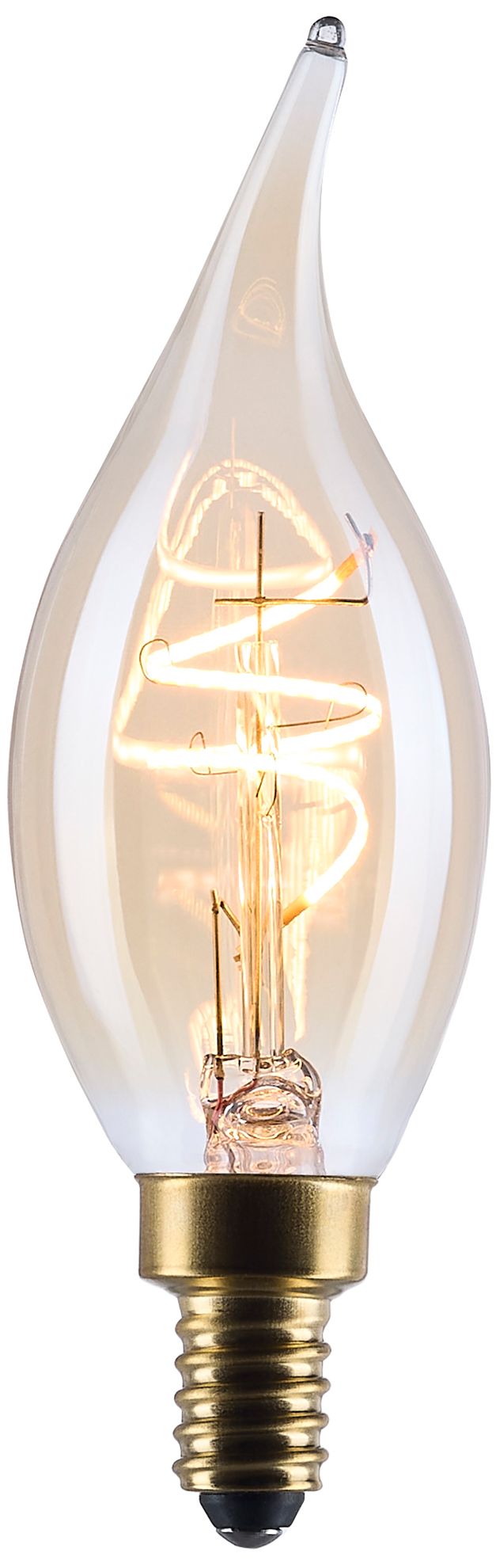 Image 2 25W Equivalent 3.5W LED Dimmable Clear Candelabra Bulb by Satco more views