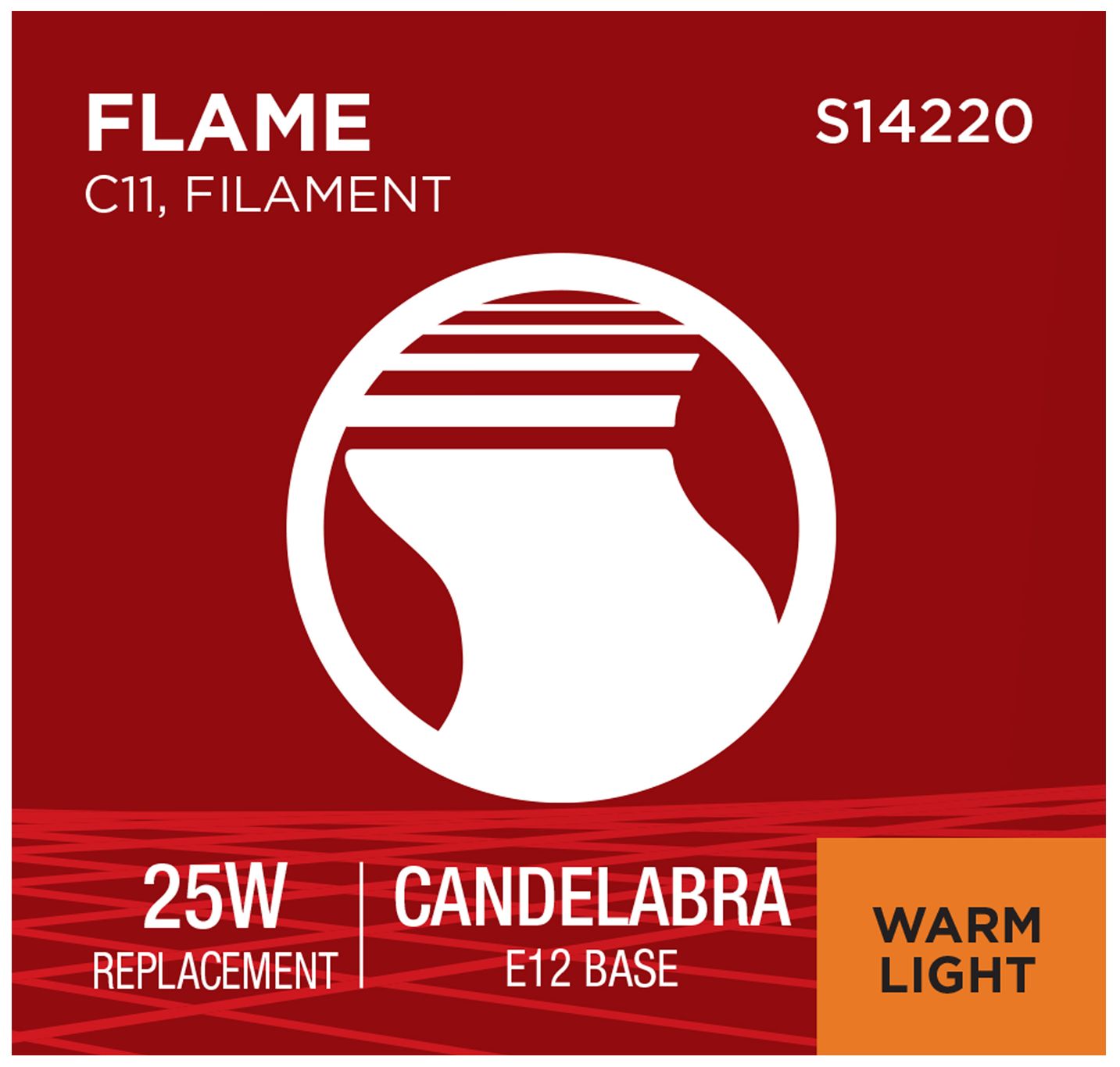 25W Equivalent 3.5W LED Dimmable Clear Candelabra Bulb by Satco