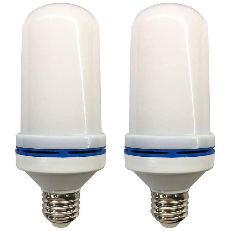 Image 1 25W Equivalent 3.8W LED Flickering Flame Light Bulb 2 Pack