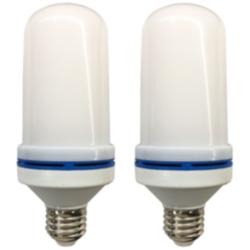 25W Equivalent 3.8W LED Flickering Flame Light Bulb 2 Pack