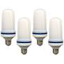 25W Equivalent 3.8W LED Flickering Flame Light Bulb 4 Pack