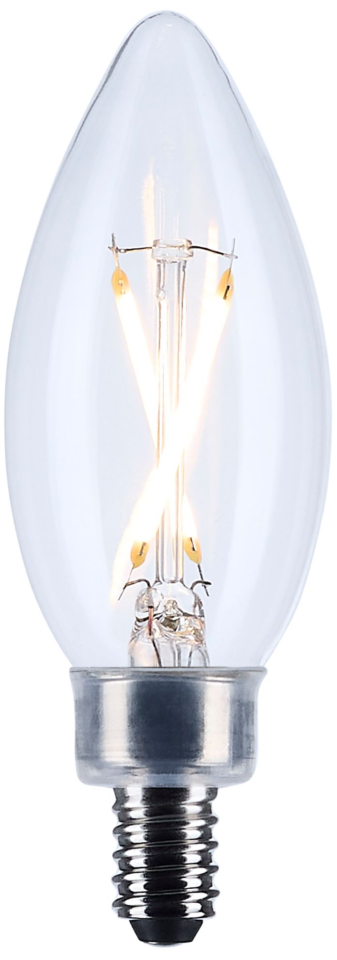 Image 2 25W Equivalent 3W Dimmable LED Filament B11 Bulb by Satco more views