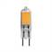 25W Equivalent Clear 2.3W LED Dimmable Bi-Pin G8 T4 120 volt Bulb