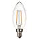 25W Equivalent Clear 2W 12 Volt LED Dimmable Candelabra Bulb
