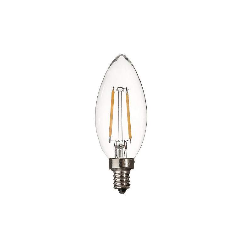 Image 1 25W Equivalent Clear 2W 12 Volt LED Non-Dimmable E12 Bulb