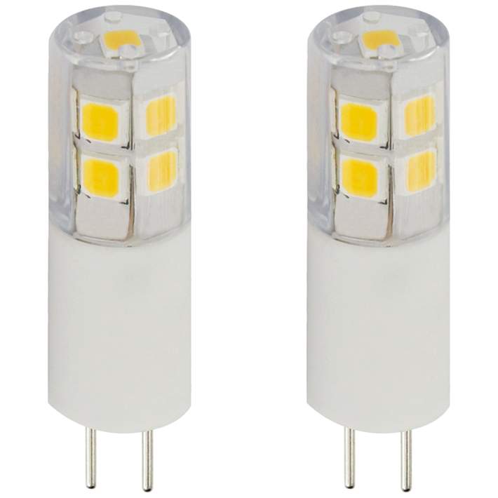 25W Equivalent Clear 2W LED 12V Dimmable Bulb 2-Pack - #60C72 | Lamps Plus
