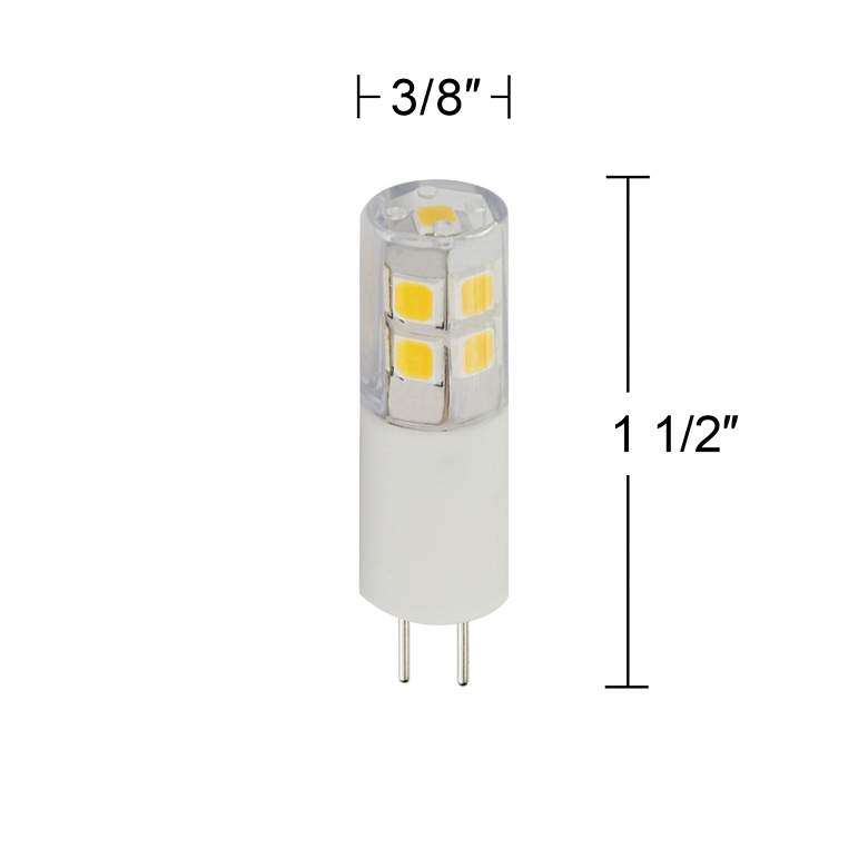Image 3 25W Equivalent Clear 2W LED 12V Dimmable G4 Bulb 2-Pack more views