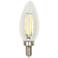 25W Equivalent Clear 2W LED Dimmable E12 Torpedo Bulb
