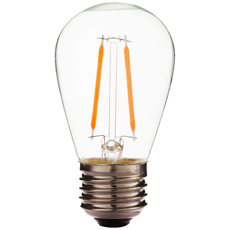 Image 1 25W Equivalent Clear 2W LED Dimmable Standard 12 Volt Bulb
