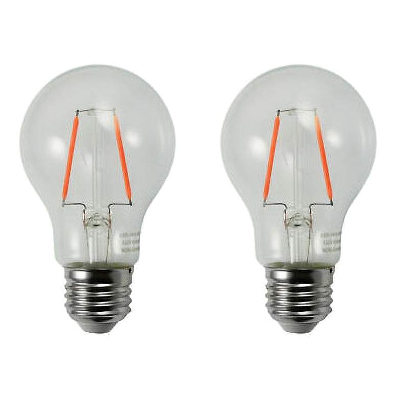 Image 1 25W Equivalent Clear 2W LED Low Voltage Non-Dimmable A19 2-Pack