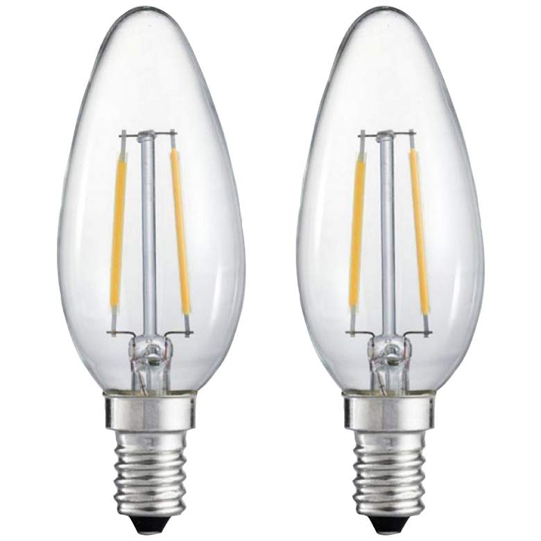 Image 1 25W Equivalent Clear 2W LED Night Filament Light Bulb 2-Pack