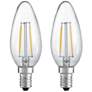 25W Equivalent Clear 2W LED Night Filament Light Bulb 2-Pack