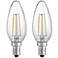 25W Equivalent Clear 2W LED Night Filament Light Bulb 2-Pack