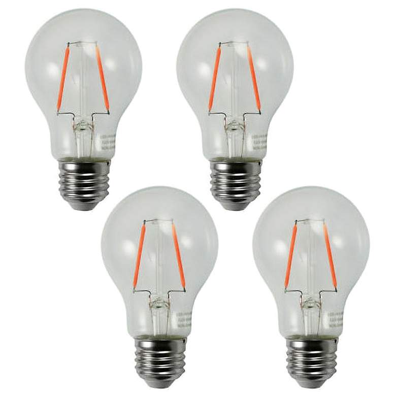 Image 1 25W Equivalent Clear 2W LED Non-Dimmable Standard A19 4-Pack