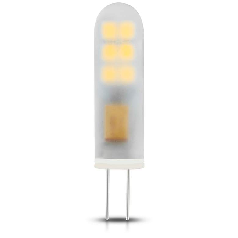 Image 1 25W Equivalent Clear Tesler 2W LED 12V G4 2700K Dimmable Bulb