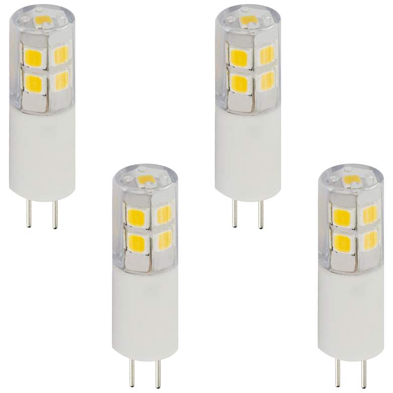 Image 1 25W Equivalent Clear Tesler 2W LED 12V G4 Bulb 4-Pack