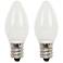 25W Equivalent Milky 2W LED Night Light Bulbs 2-Pack