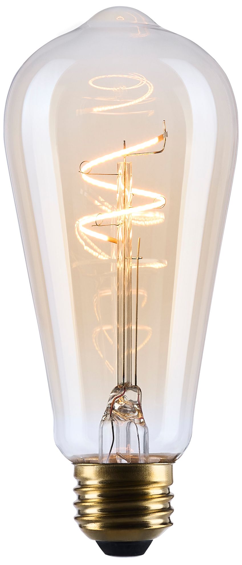 Image 2 25W Equivalent Satco Clear 3.5W 2000K LED Dimmable E26 ST19 more views
