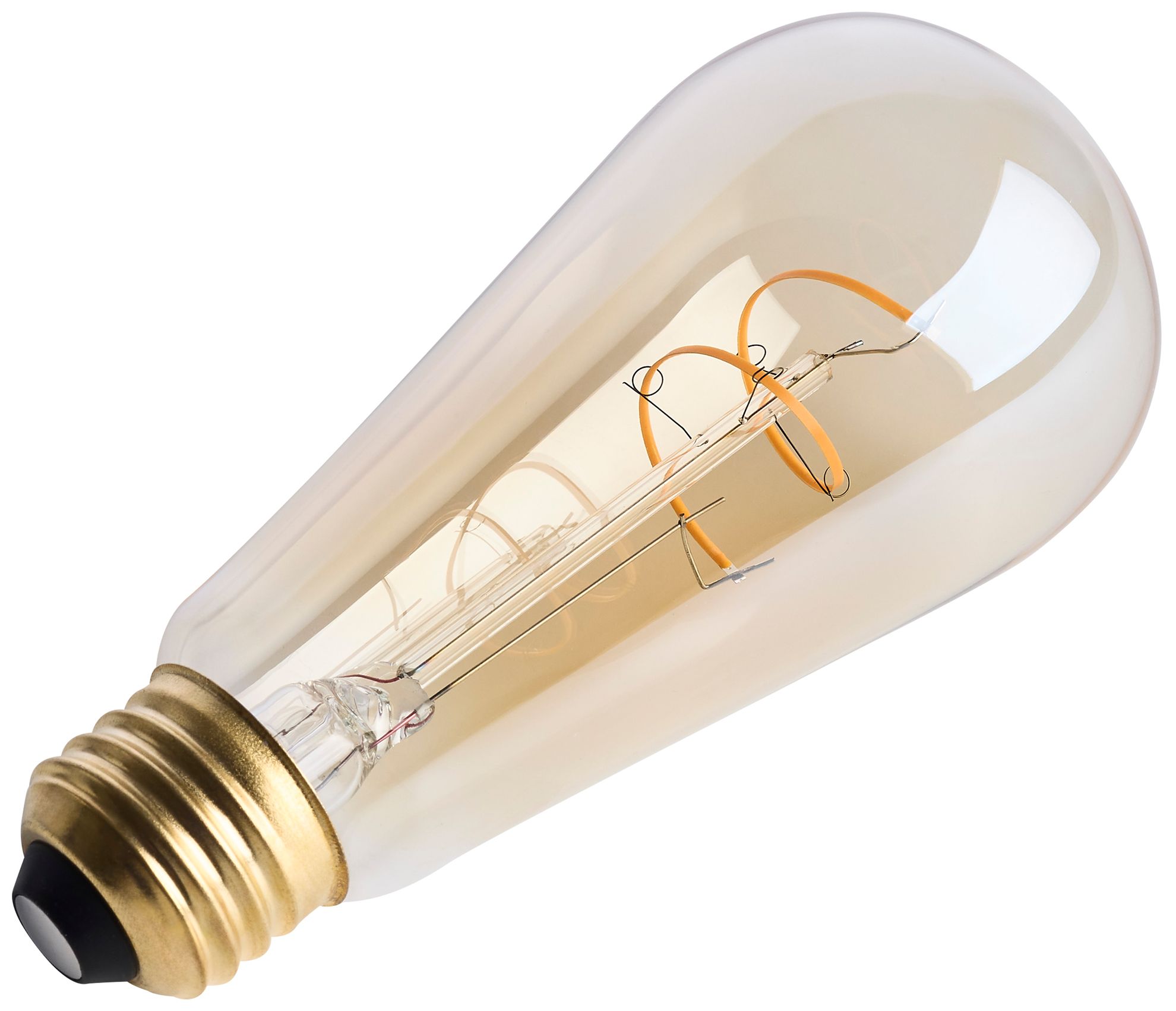Image 3 25W Equivalent Satco Clear 3.5W 2000K LED Dimmable E26 ST19 more views