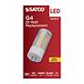 4_25W Equivalent Satco Clear 3W LED Dimmable Bi-Pin G4 Bulb more views