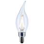 2_25W Equivalent Satco Clear 3W LED Dimmable Candelabra Bulb more views