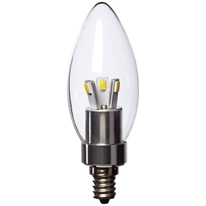 Image 1 25W Equivalent Tesler Clear 3W LED Non-Dimmable Candelabra