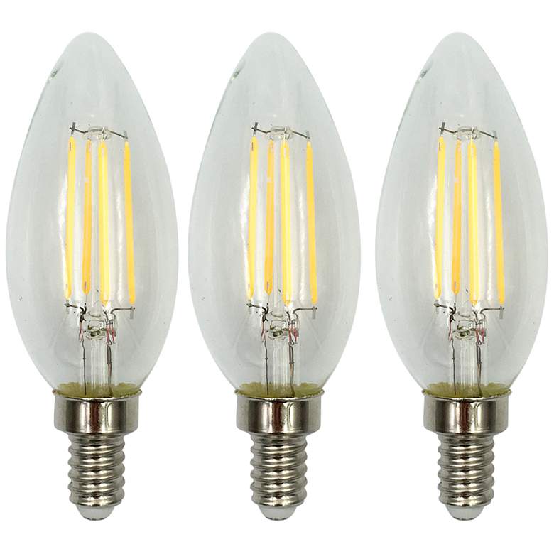 Image 1 25W Equivalent Torpedo 2.5W LED Dimmable Candelabra 3-Pack