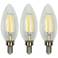 25W Equivalent Torpedo 2.5W LED Dimmable Candelabra 3-Pack