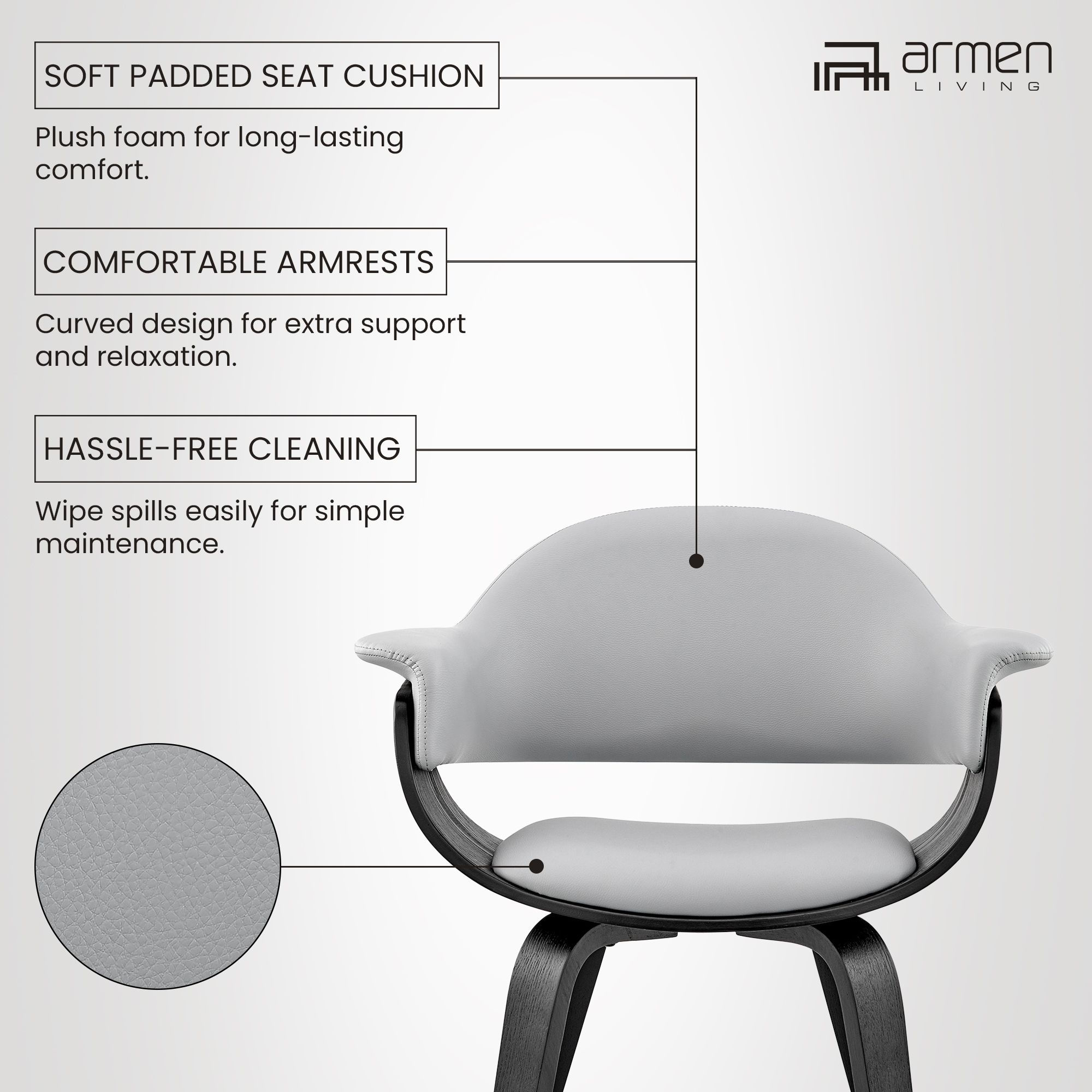 25x19x30 Adalyn Gray Dining Room Accent