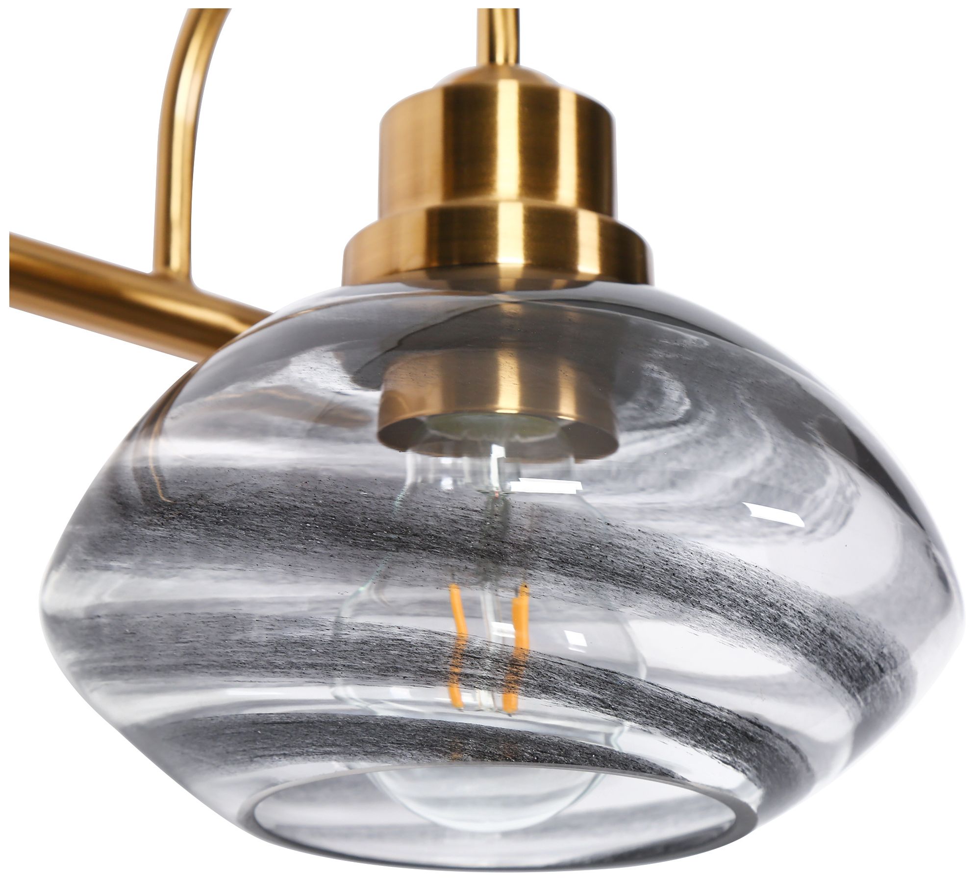 Image 5 26.3"W Polished Brass Gold 3-Light Bath Vanity Light more views