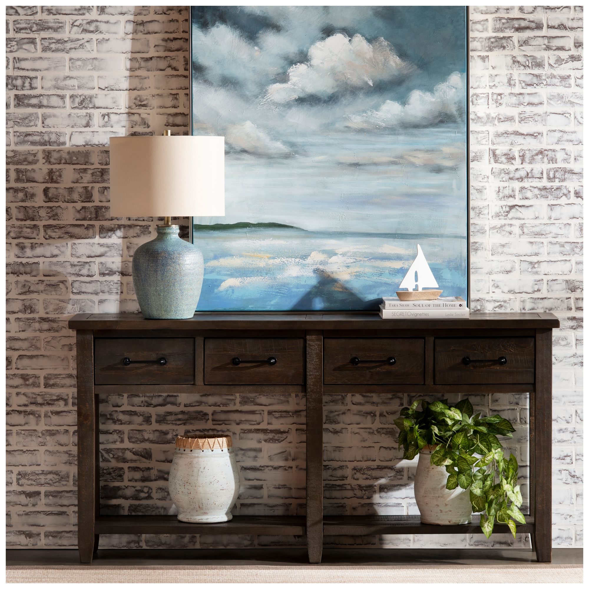 Image 4 26.5"H Blaze Earthenware Table Lamp more views