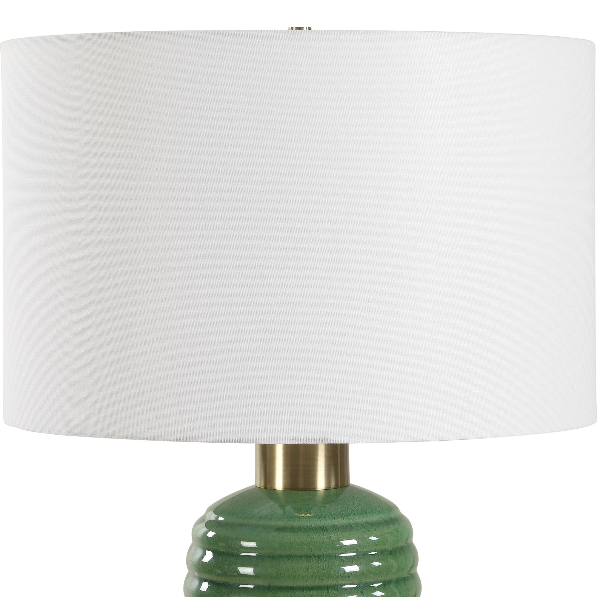Image 5 26 1/2" High Olive Green Ceramic Table lamp more views