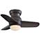 26" Minka Aire Spacesaver Bronze LED Hugger Fan with Wall Control