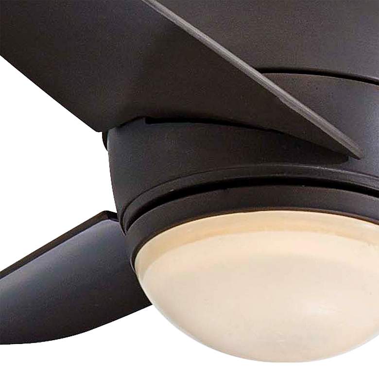 Image 3 26" Minka Aire Spacesaver Bronze LED Hugger Fan with Wall Control more views