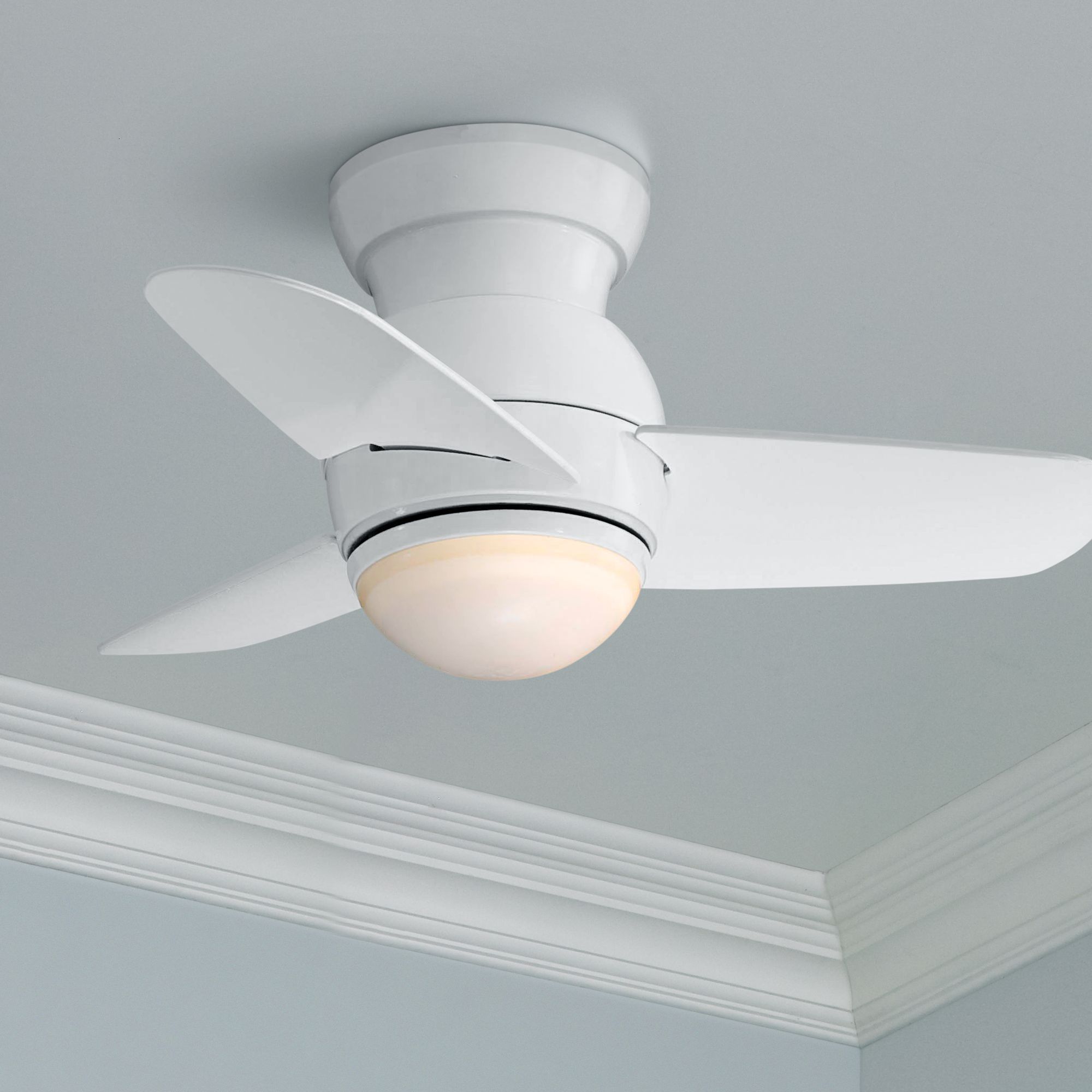 space saver ceiling fan with light