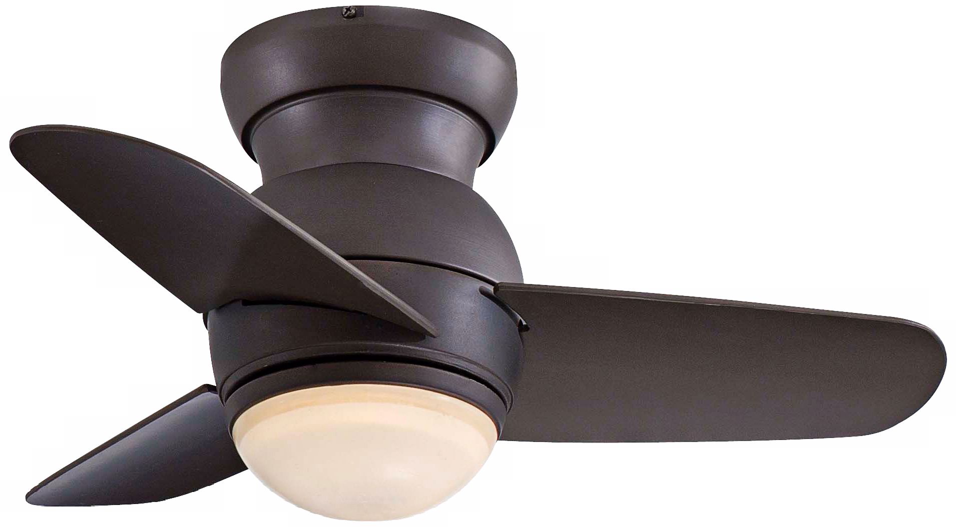 26" Minka Spacesaver Oil Rubbed Bronze Hugger Ceiling Fan