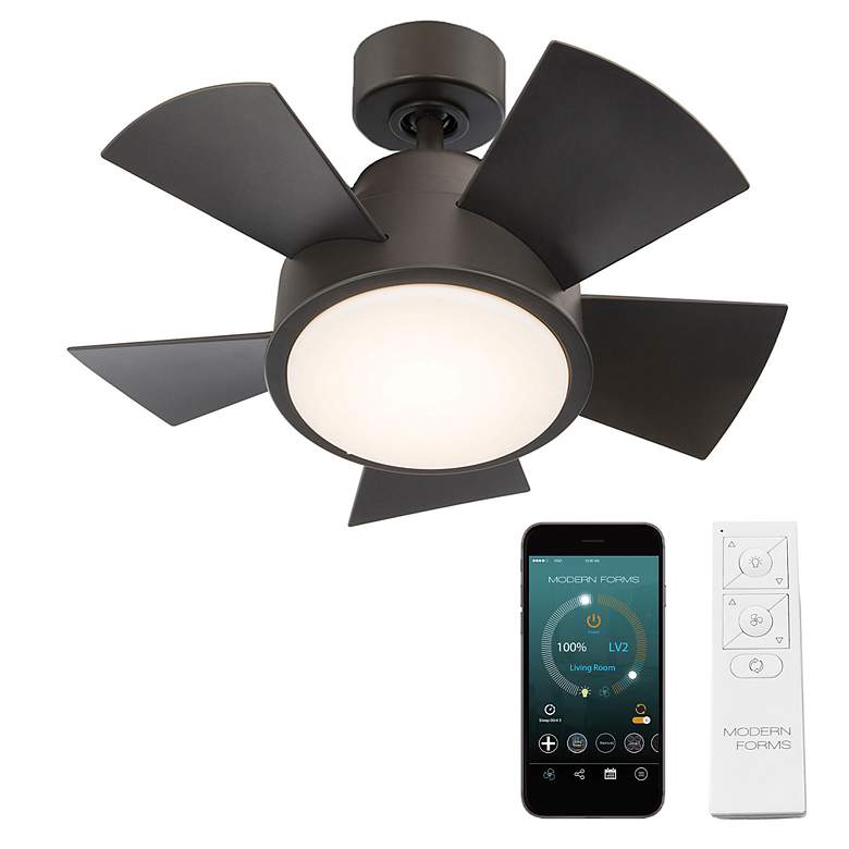 Image 4 26" Modern Forms Vox Bronze 3000K LED Smart Ceiling Fan more views