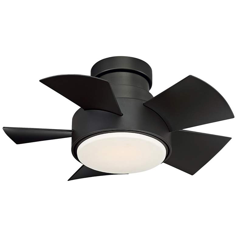 Image 2 26" Modern Forms Vox Bronze LED Wet Rated Hugger Smart Ceiling Fan