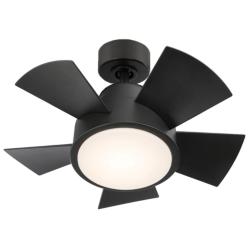 26&quot; Modern Forms Vox Matte Black 2700K LED Smart Ceiling Fan