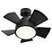 26" Modern Forms Vox Matte Black 3000K LED Smart Ceiling Fan