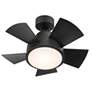 26" Modern Forms Vox Matte Black 3500K LED Smart Ceiling Fan