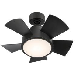 26&quot; Modern Forms Vox Matte Black 3500K LED Smart Ceiling Fan