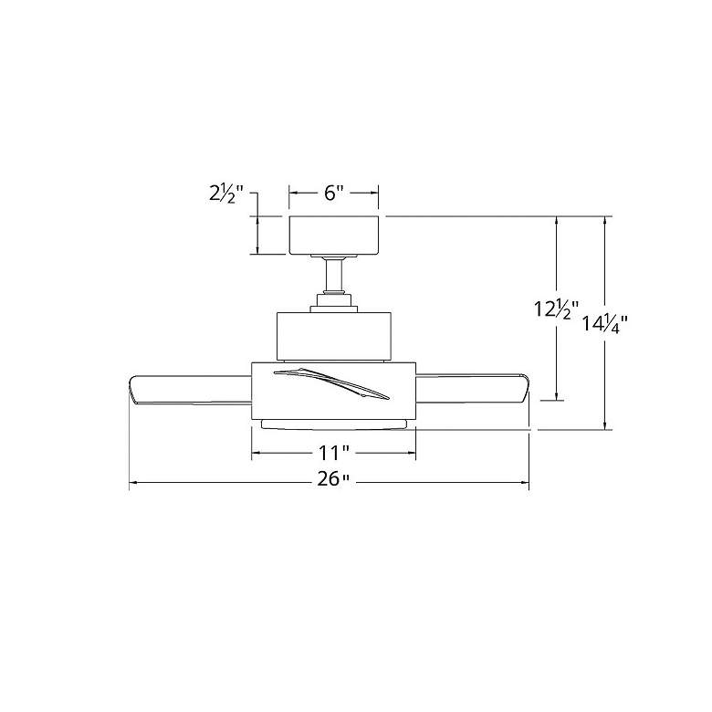 Image 4 26" Modern Forms Vox Matte Black 3500K LED Smart Ceiling Fan more views
