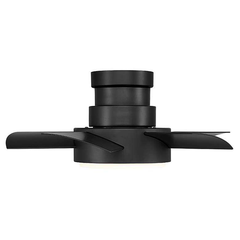 Image 3 26" Modern Forms Vox Matte Black 3500K Smart Hugger Ceiling Fan more views