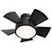 26" Modern Forms Vox Matte Black LED Smart Ceiling Fan