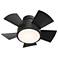 26" Modern Forms Vox Matte Black LED Wet Hugger Smart Ceiling Fan